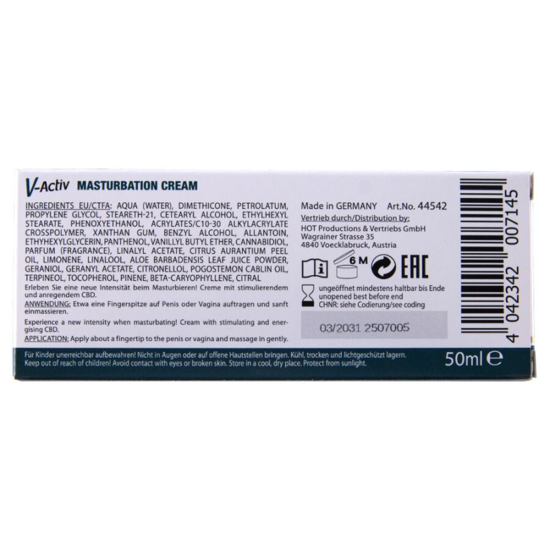 Hot - masturbationscreme mit cbd - unisex 100ml 4