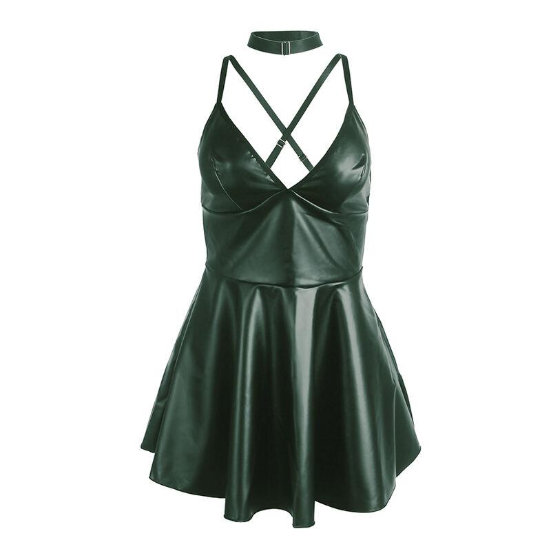 Subblime - 955434 dress with green leather straps s/m 4