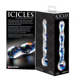 Icicles Number 8 Hand Blown Glass Massager