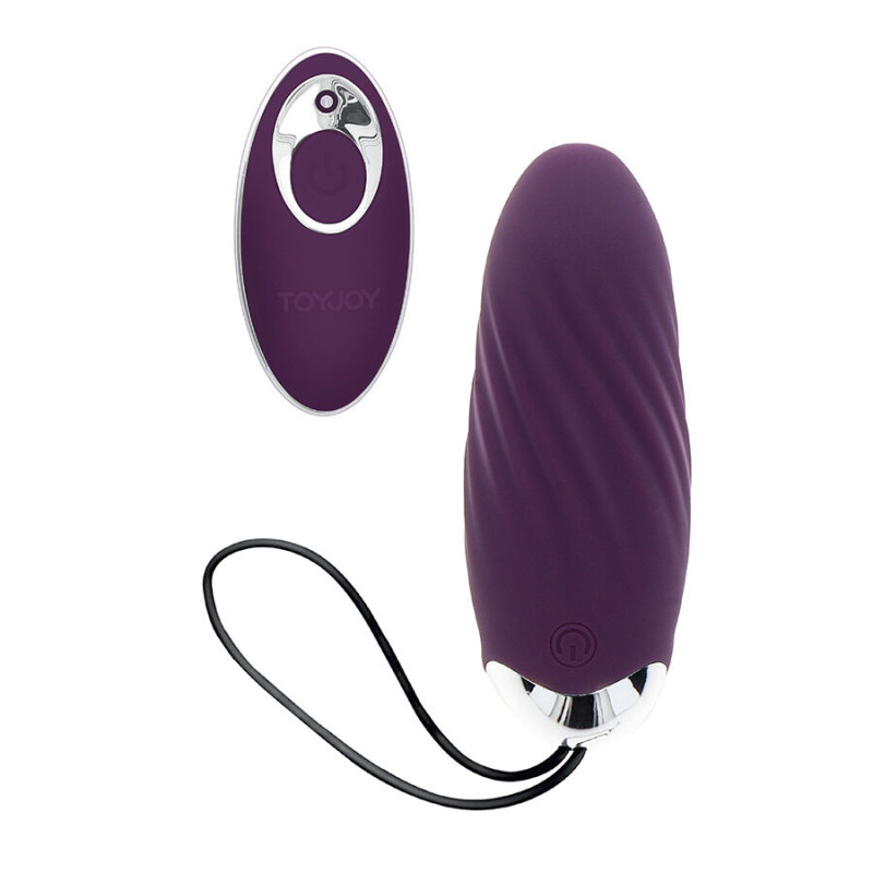 Toyjoy - happiness knock knock eggstavagant vibrator with remote control purple 4
