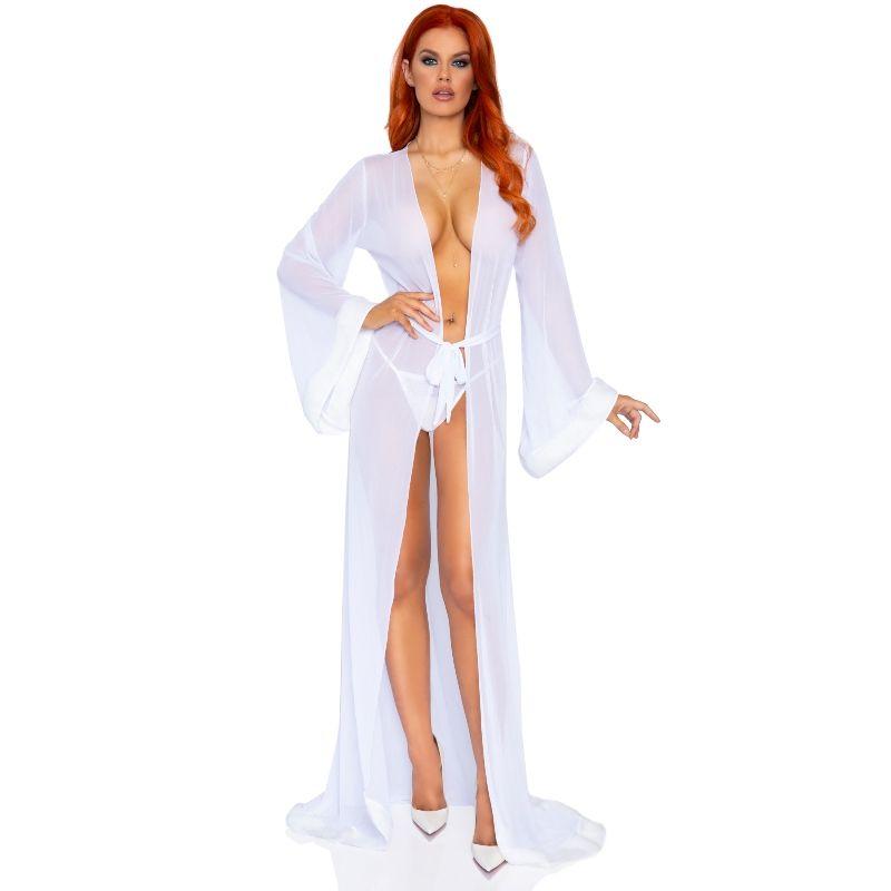 Leg Avenue White Robe And Panty One Size