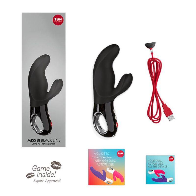 Fun Factory - Miss Bi Rabbit Vibrator Black Line 6