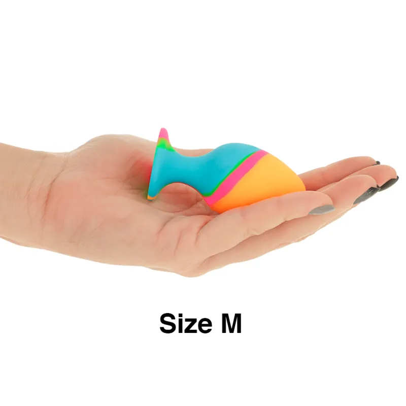 Intense - Multicolored Silicone Plug Set 5