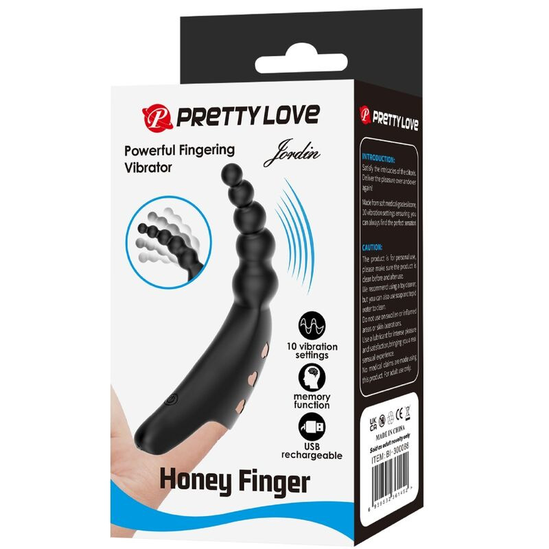 Pretty love - jordin finger vibrator 10 vibrations black 9