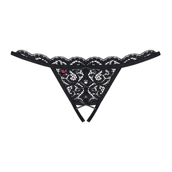 Obsessive - Crotchless Thong Black S/M