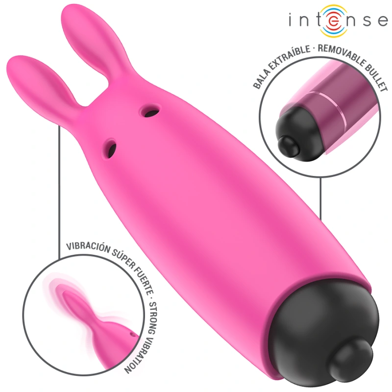 Intense - hopper pink vibrating bullet 8.3 x 2.4 cm 3