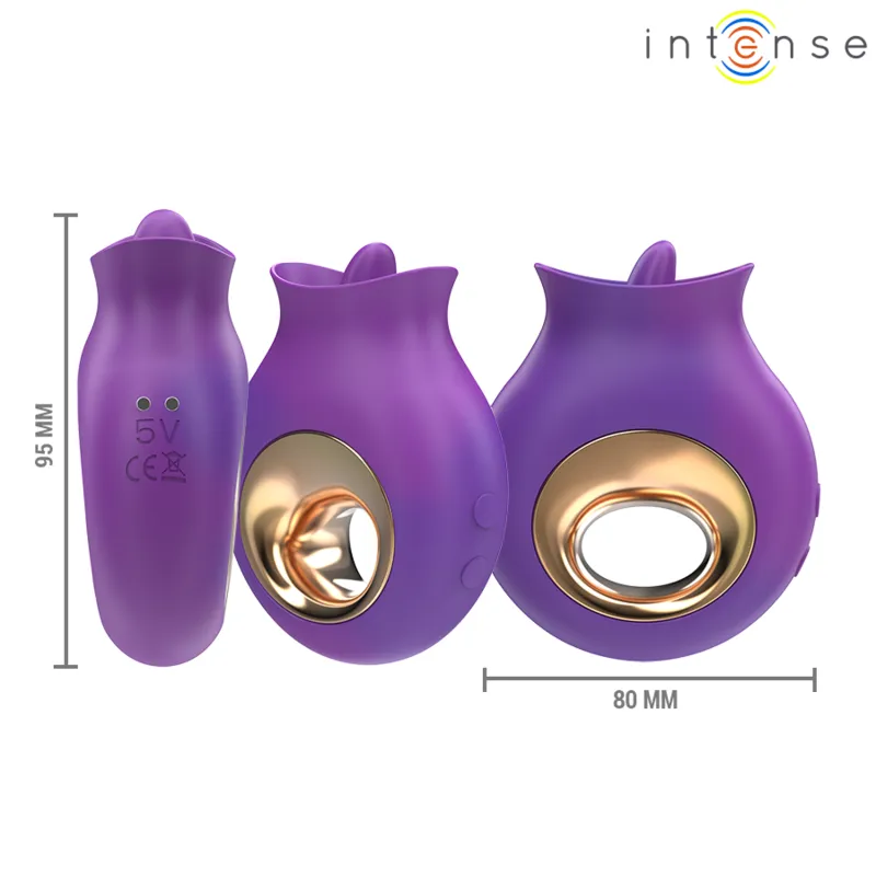 Intense - tuli clitoris stimulator 9 vibrations & 9 oscillations purple 2