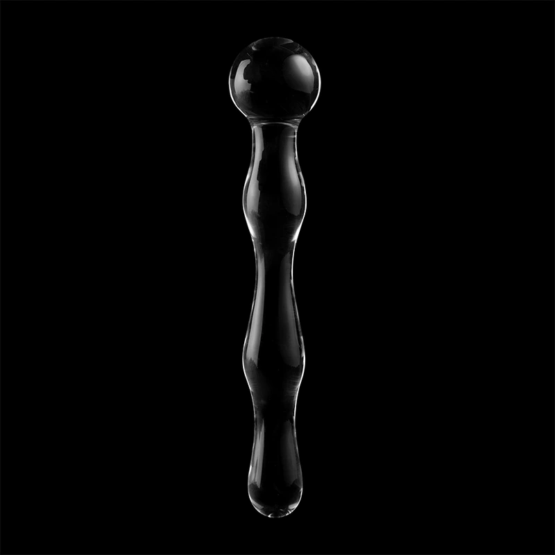 Nebula series by ibiza - model 13 dildo borosilicate glass clear 18 cm -o- 3.5 cm 6