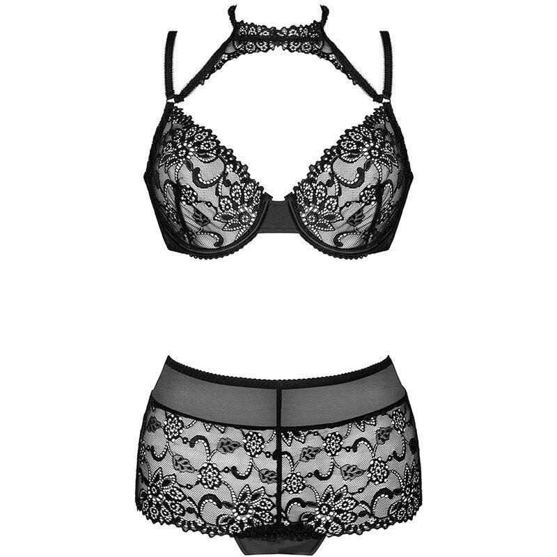 Livco Corsetti Fashion - Linera For The Senses Collection Bra + Panty Black L/Xl