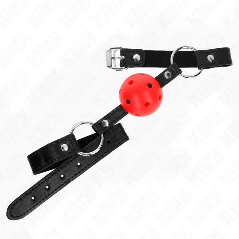 Kink - Hollow Hard Red Ball 4.5 Cm Gag Model 1 63.5 X 2 Cm