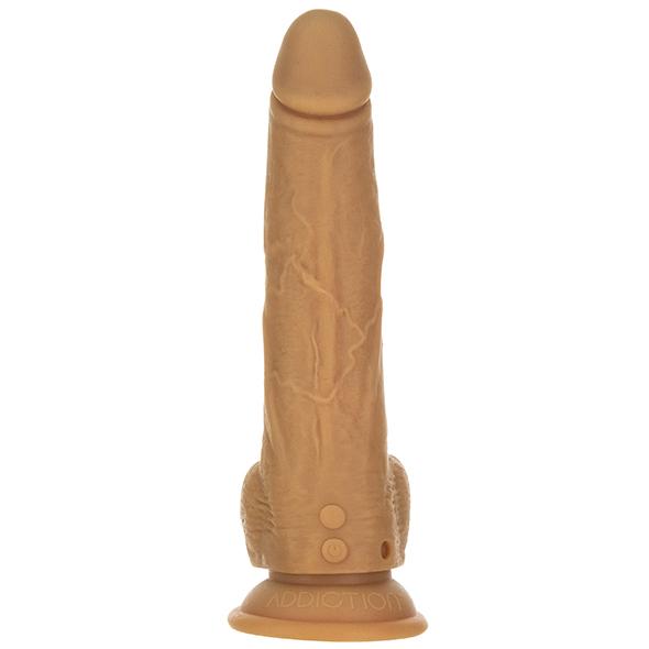 Naked Addiction - 9 Inch Thrusting Dong With Remote Caramel 19