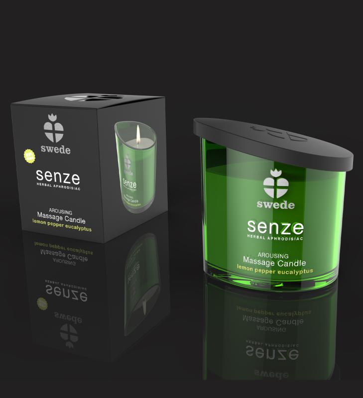 Swede - Senze Arousing Massage Candle Lemon Pepper Eucalyptu