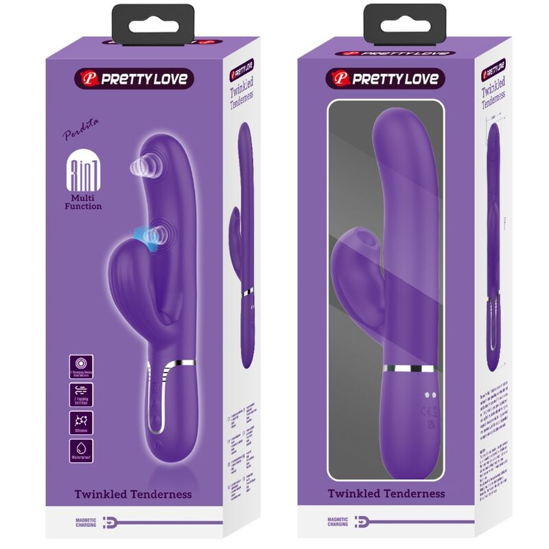 Pretty love - perlita g-spot vibrator 3 in 1 multifunction purple 10