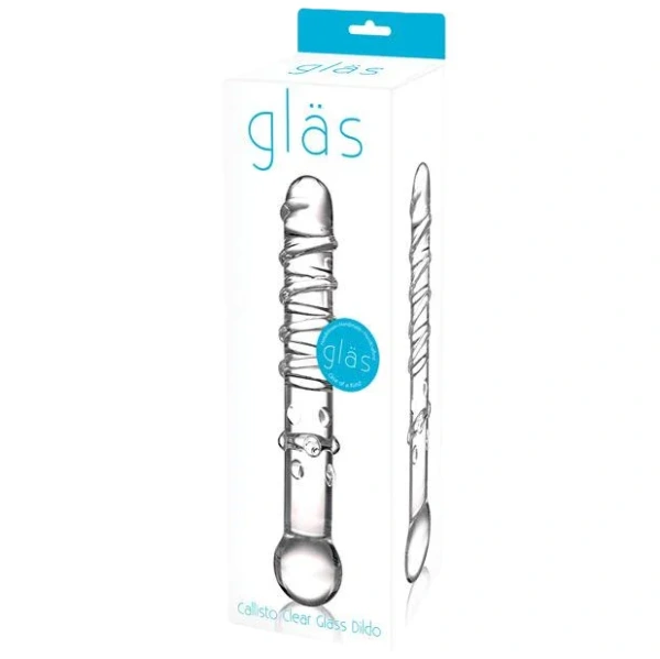 Glas - Callisto Clear Glass Dildo - Sklenené Dildo 1