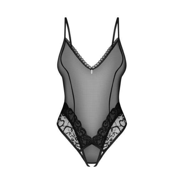 Obsessive - Blomentis Crotchless Teddy Black M/L 8