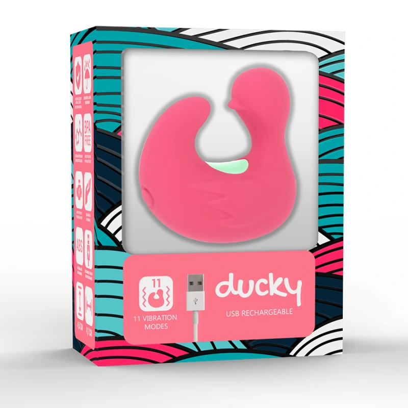Happy loky - duckymania rechargeable silicone stimulator finger 3