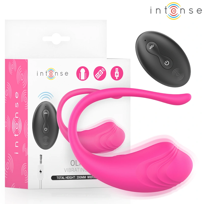 Intense - olivia pink vibrating egg with remote control