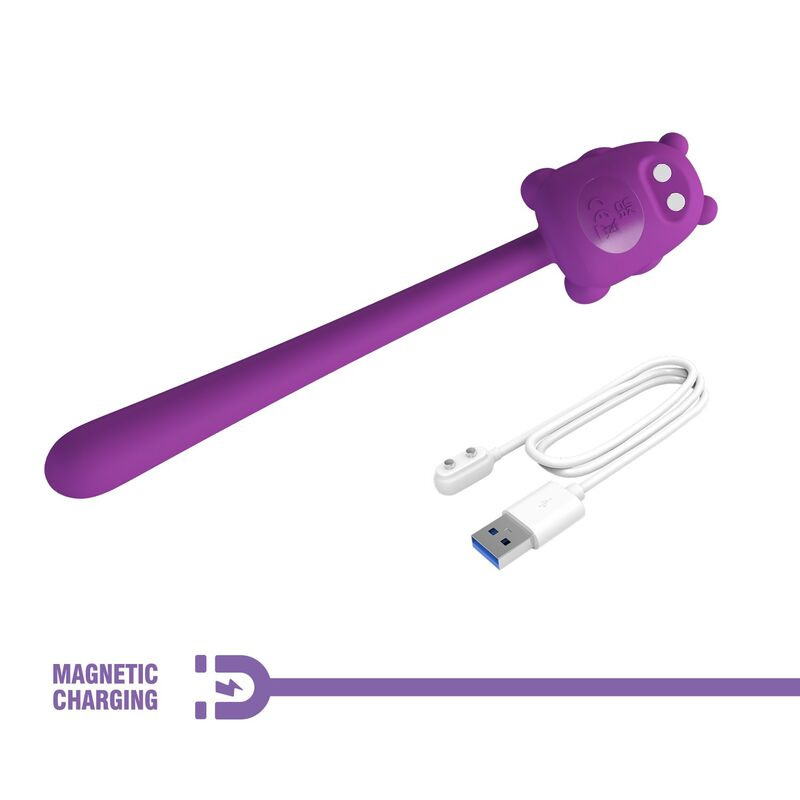 Pretty love - cute bear flirting stick rechargeable vibrator 8
