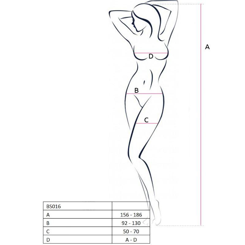 Passion Bs016 Bodystockings Červená 1