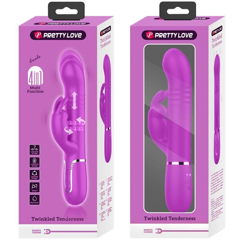 Pretty Love - Coale Rabbit Vibrator Pearls Violet