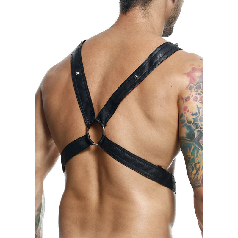Mob - dngeon crossed black chain harness one size 2