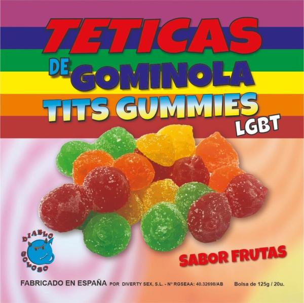 Diablo Goloso - Gummy Box With Sugar Tits Flavor Fruits 6 Colors And Flavors Lgbt Made Is