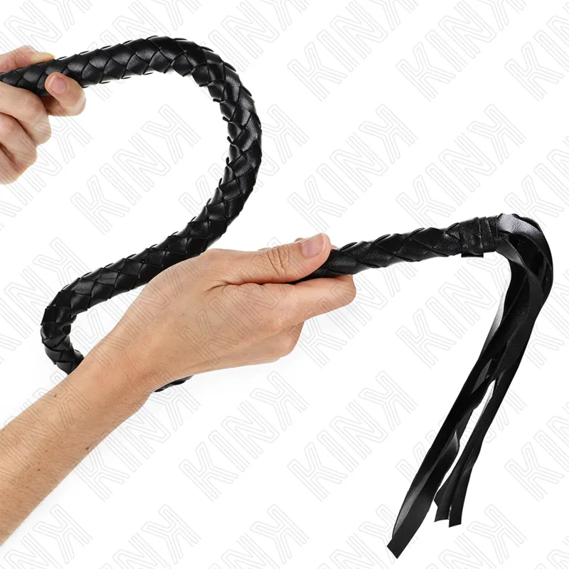 Kink - Snake Whip With Black Hand Ring 65 Cm