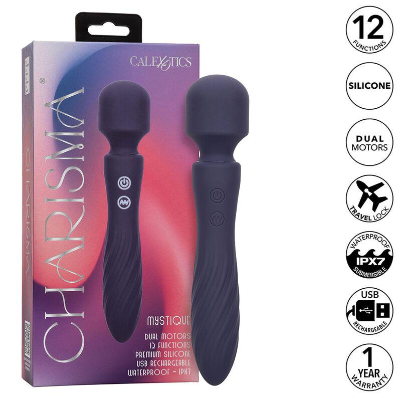 Calexotics - charisma mystique massager dual motors 12 functions 20,5 cm x 4.5 cm purple