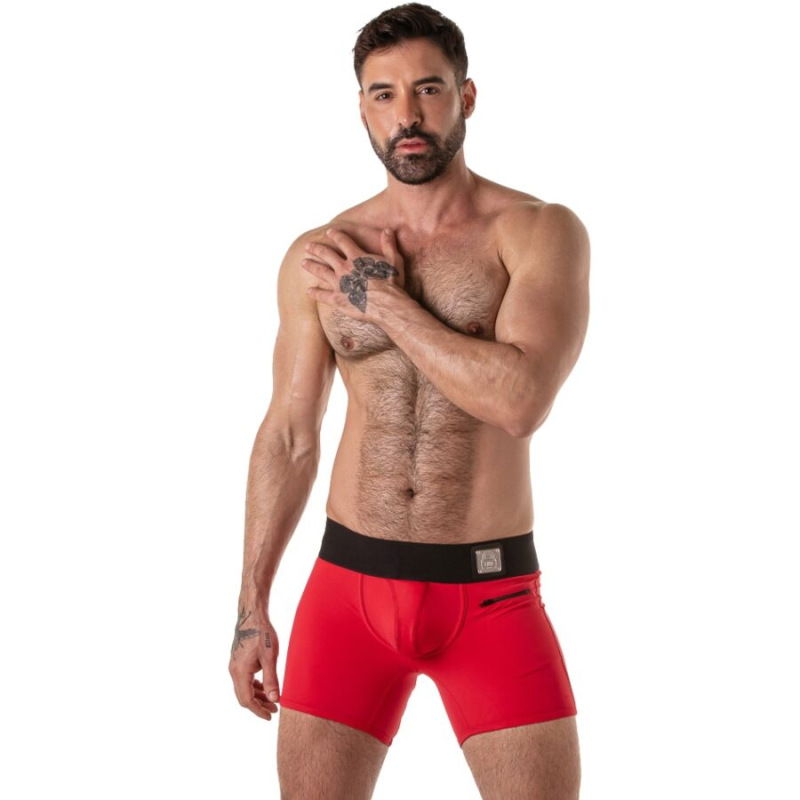 Locker gear - wide waistband trunk red xl
