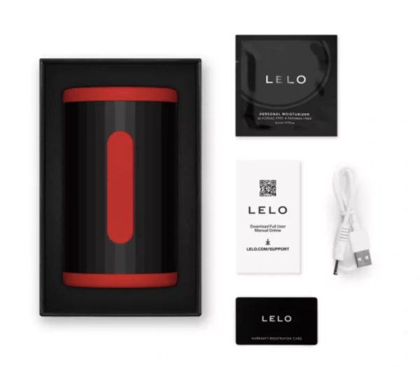 Lelo - f2s double sonic male stroker with dual sonic stimulation red 4