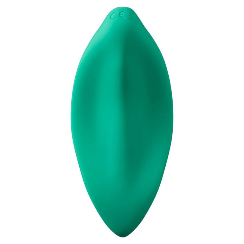 Romp - wave vibrator clitoral stimulator ergonomic shape aqua green 1