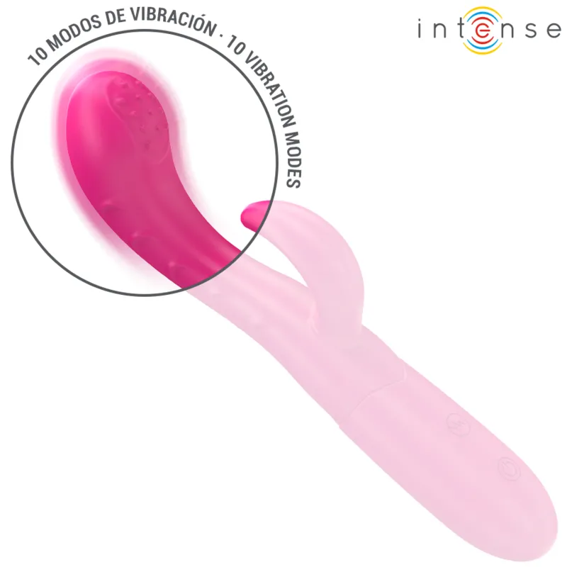 Intense - amara vibrator with stimulating tongue 10 vibrations pink 2