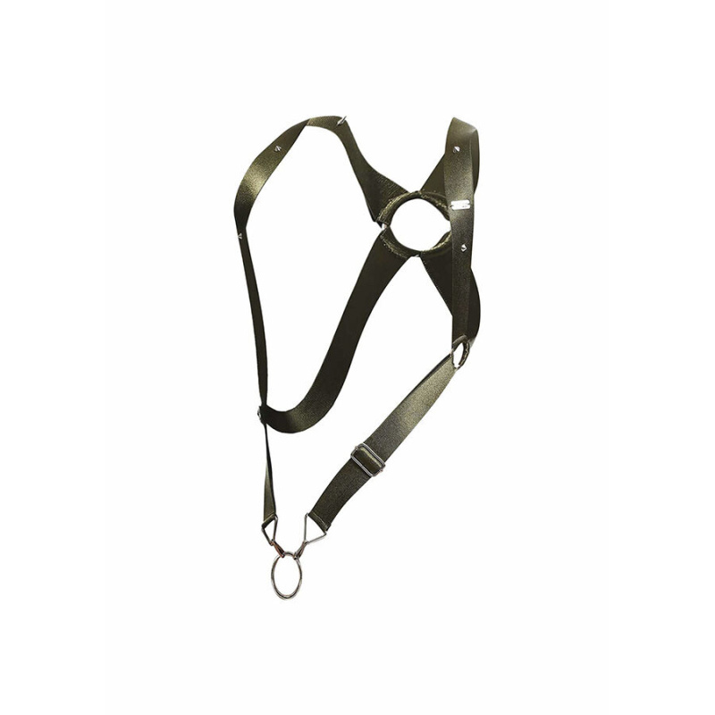 Mob - dngeon cross back harness green one size 6