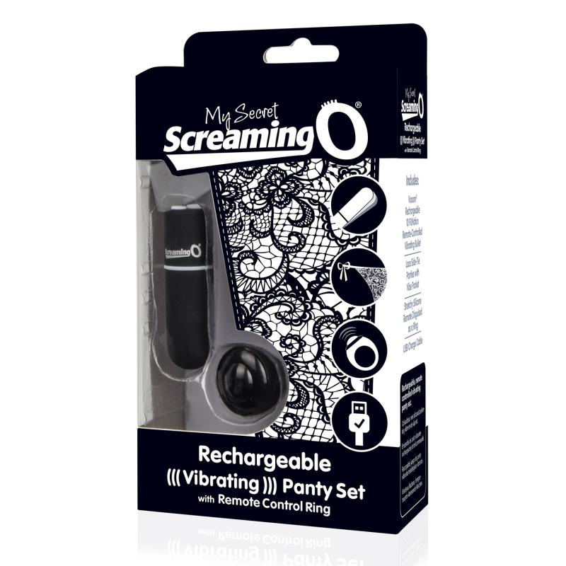 The Screaming O - Charged Remote Control Panty Vibe Black - Vibračné Nohavičky 6