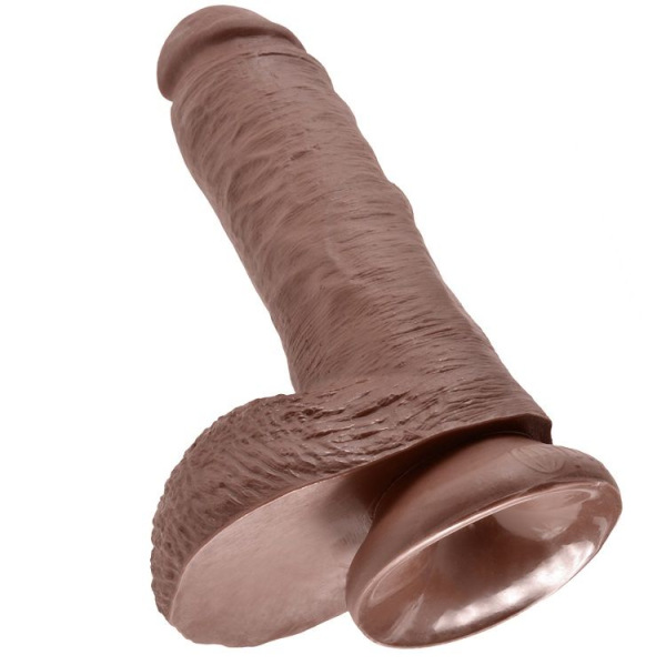 King cock 8" cock brown with balls 20.3 cm 4
