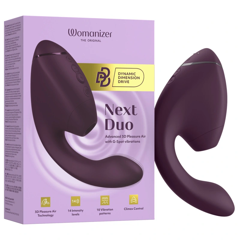 Womanizer - duo next dual clitoral & g-spot stimulator dark purple 18