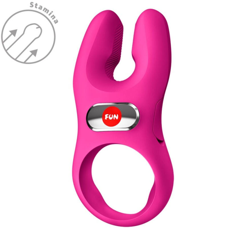 Fun factory - nos pro vibrating cock ring magenta 3