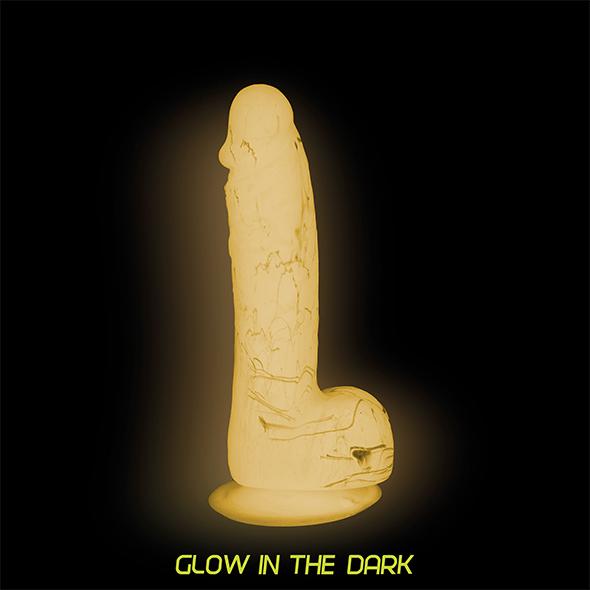 Addiction - Brandon 7.5 Inch Pink Glow In The Dark 10