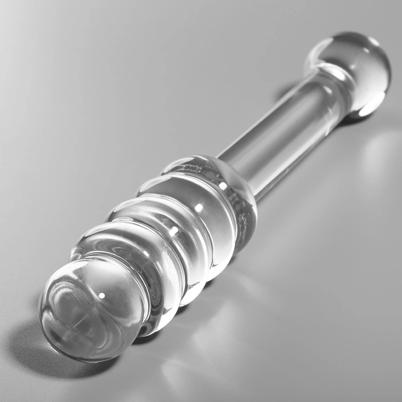 Nebula series by ibiza - model 20 dildo borosilicate glass clear 20.5 cm -o- 3 cm 1