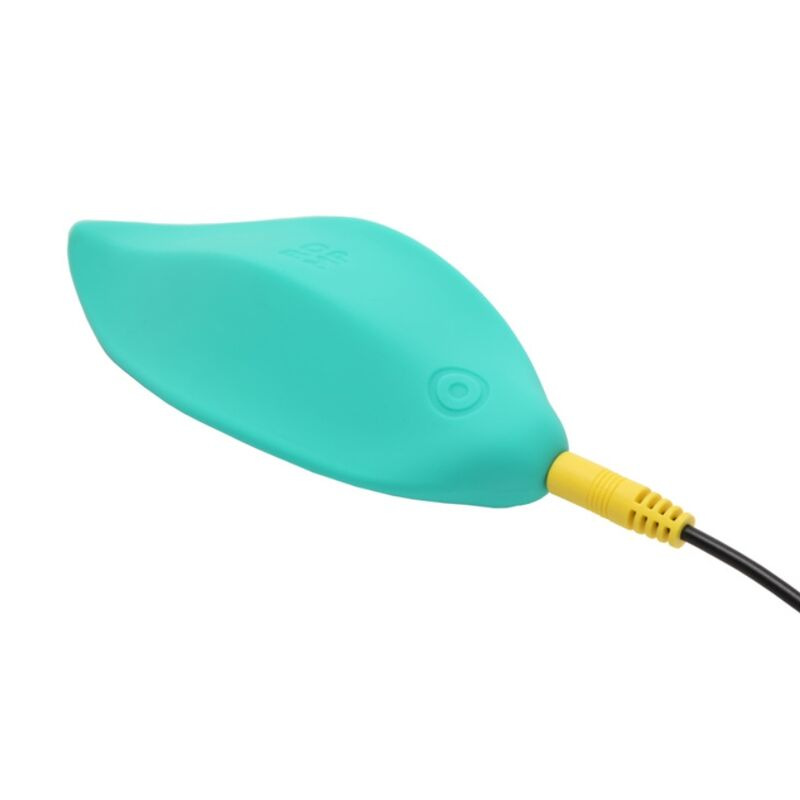 Romp - wave vibrator clitoral stimulator ergonomic shape aqua green 5