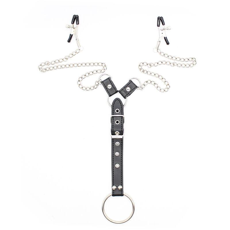 Ohmama Fetish Nipple Clamps Cock Ring Set 7