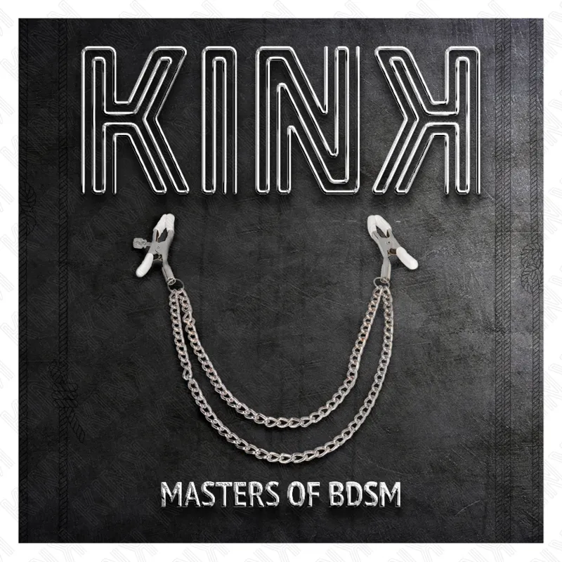 Kink - Nipple Clamps With 2 Thin Chains Silver 20/23 Cm 4