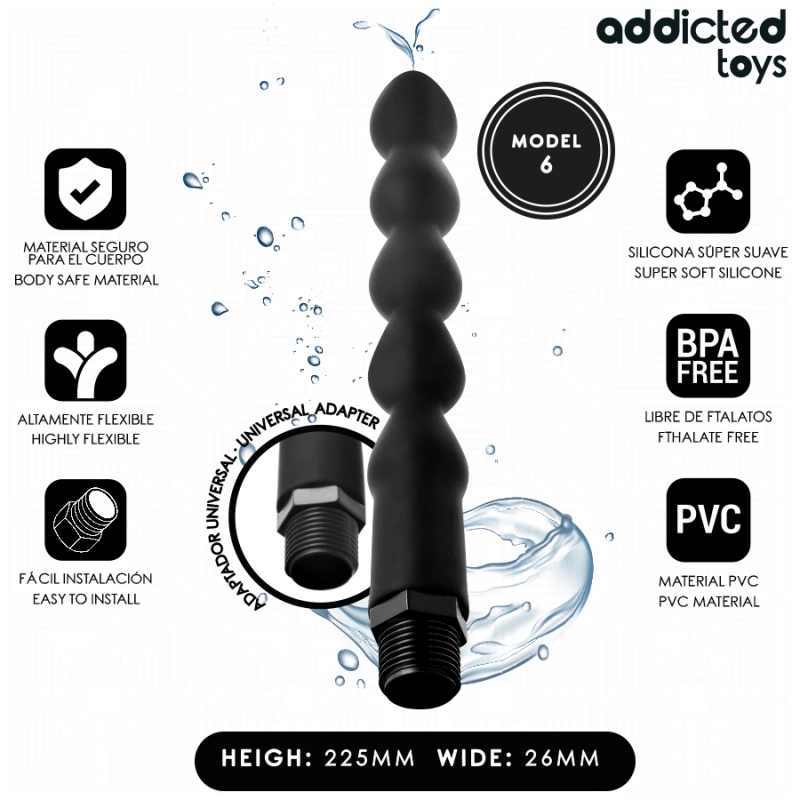 Addicted toys - anal cleaner with universal adapter model 6 1