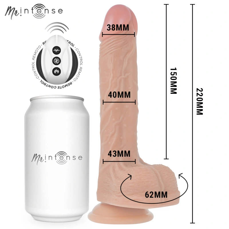 Mr intense - baldwin realistic penis remote control 22 cm -o- 4 cm 1