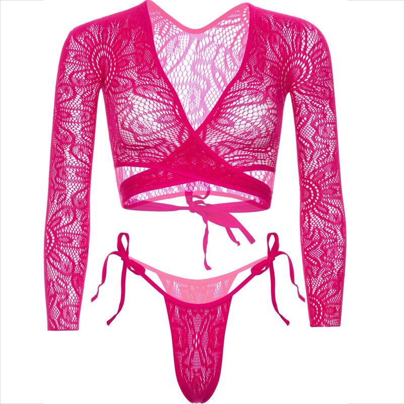 Leg Avenue - Top Crop Lace With Thong 5