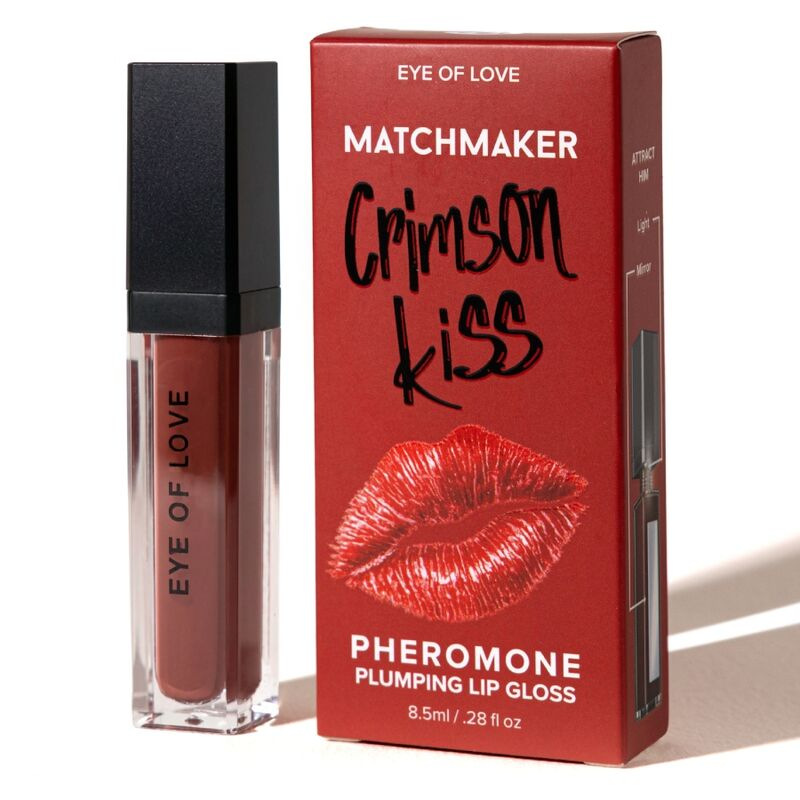 Eye of love - matchmaker crimson kiss red lip gloss volumizing effect with pheromones 8.5 ml
