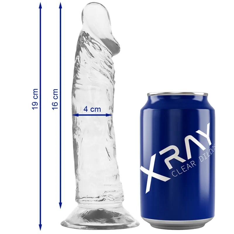 Xray Clear Cock19 Cm X 4 Cm - Dildo