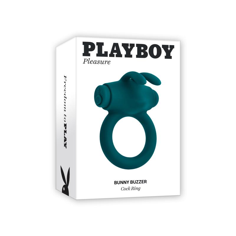 Playboy Pleasure - Bunny Buzzer Cockring - Teal