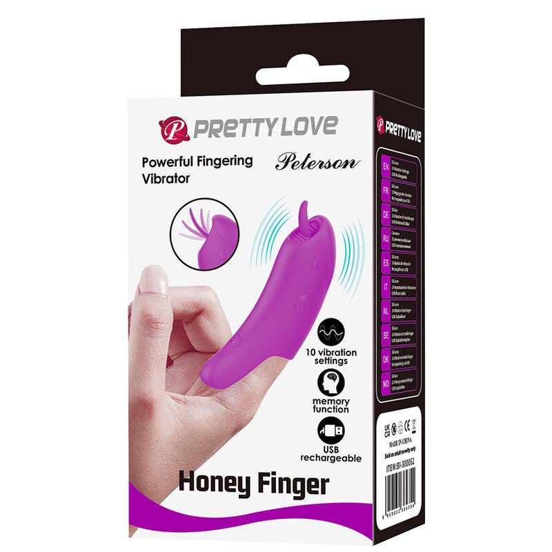 Pretty love - peterson honey finger rechargeable finger vibrator purple 2