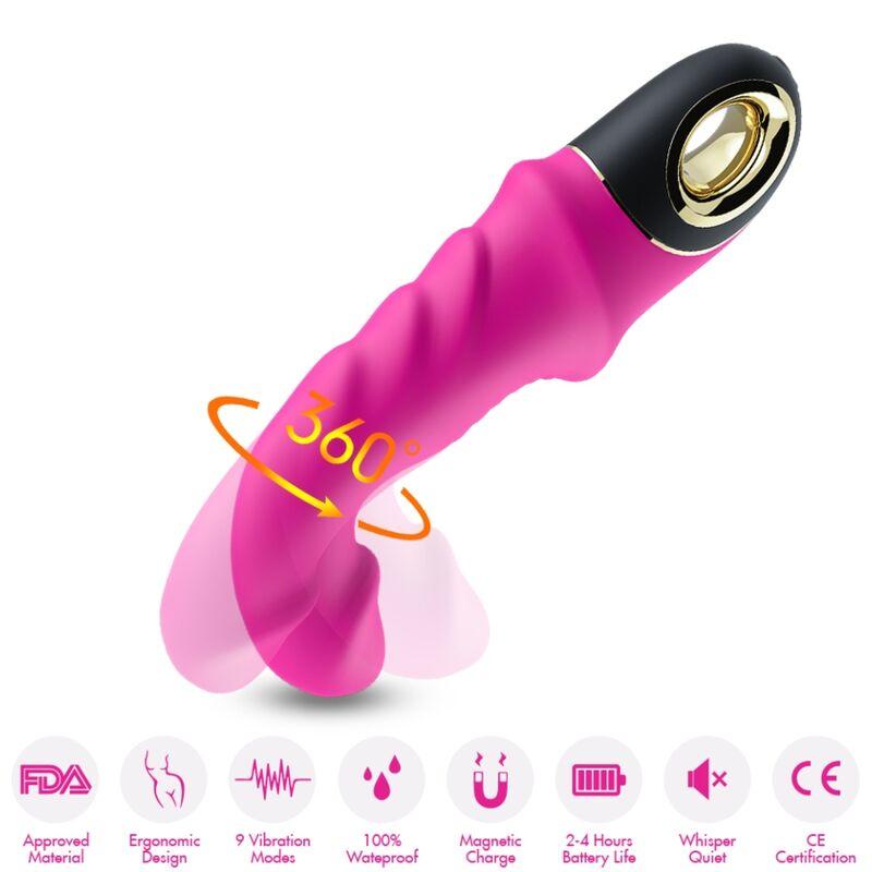 Armony - Joyblade Dildo Vibrator Rotator Fuchsia 2